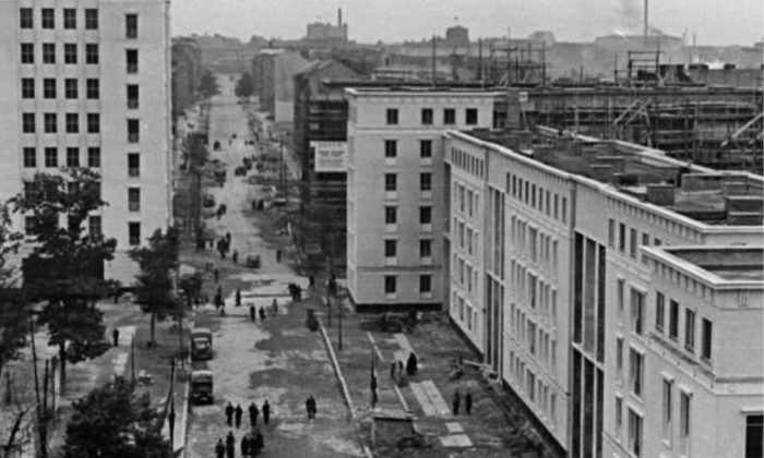 Marchlewskistraße, Aufnahme vom 5. Mai 1952