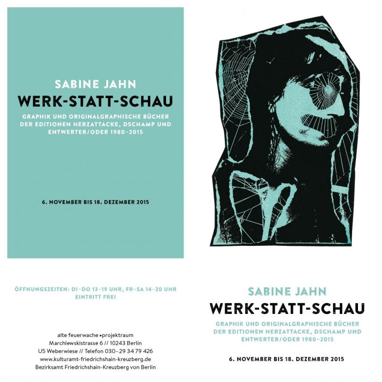 Einladung (Klappkarte) "Werk-Statt-Schau" von Sabine Jahn, 2015