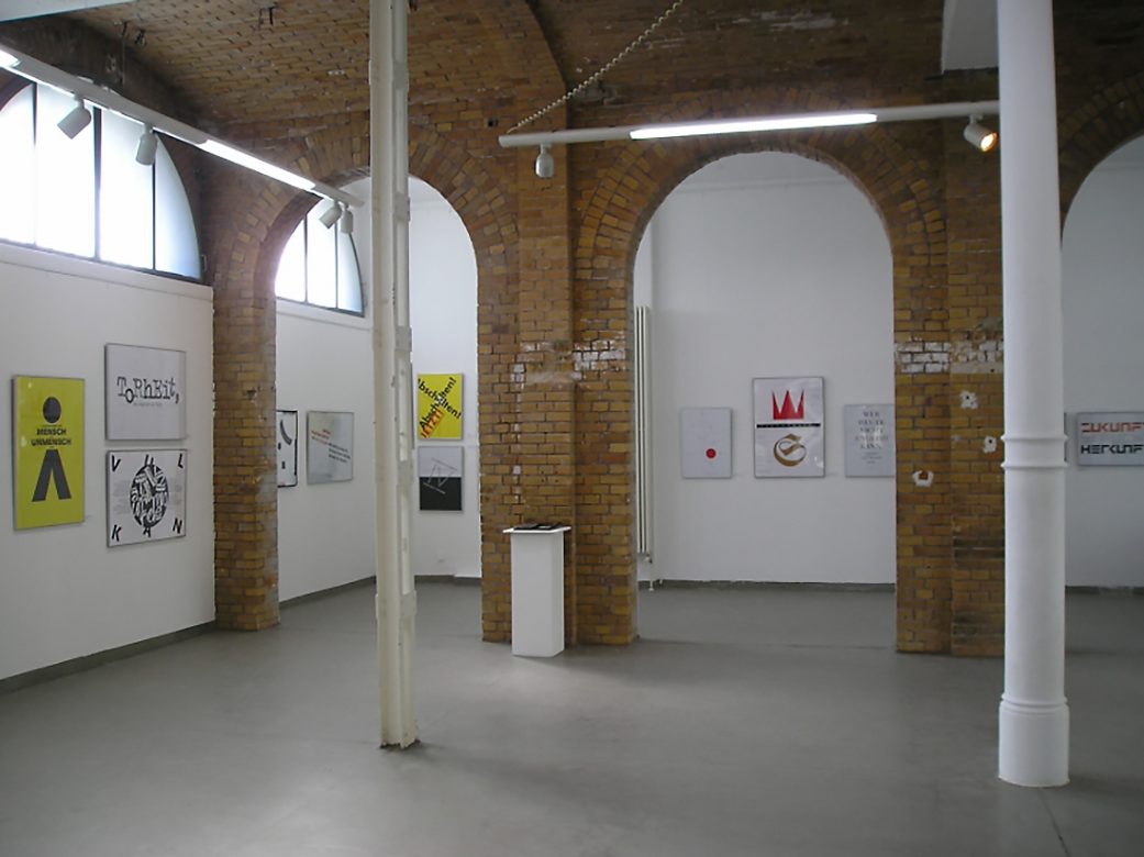 Ausstellungsansicht "Wortschätze" von Klaus Rähm, 2011