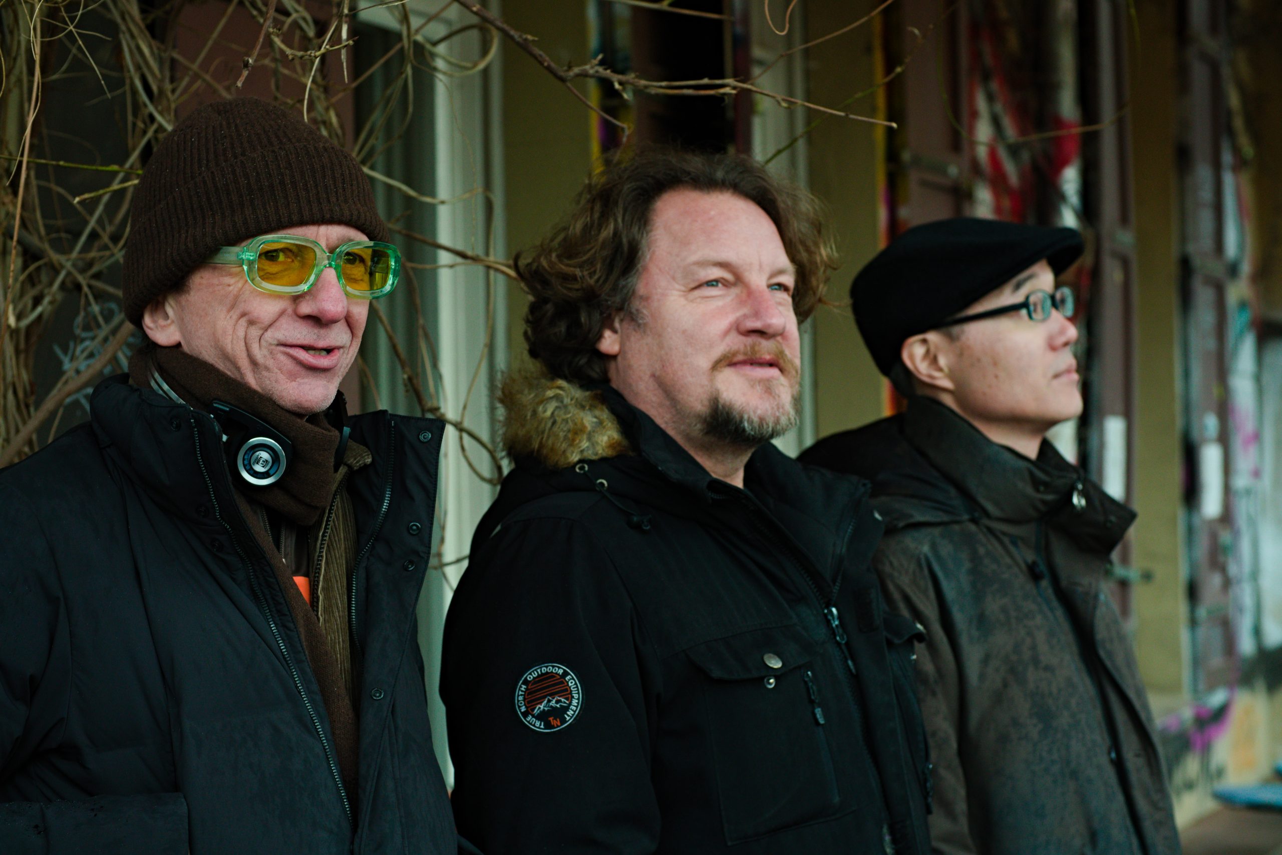 Das Trio im Porträt, bestend aus Komoll, Fink, Nakajima