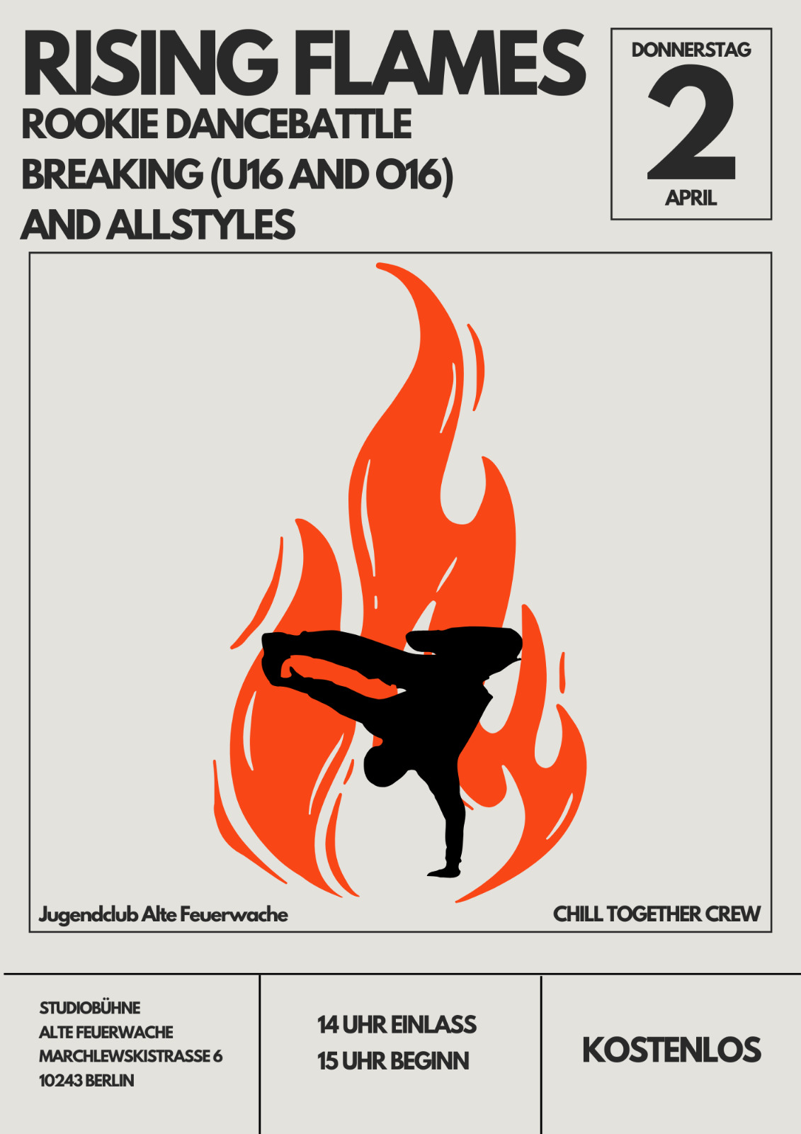 Flyer Rising Flames.